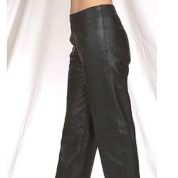 AT 100% Calfskin Leather Pants - Picture 2 of 8
